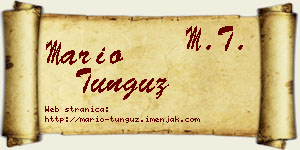 Mario Tunguz vizit kartica